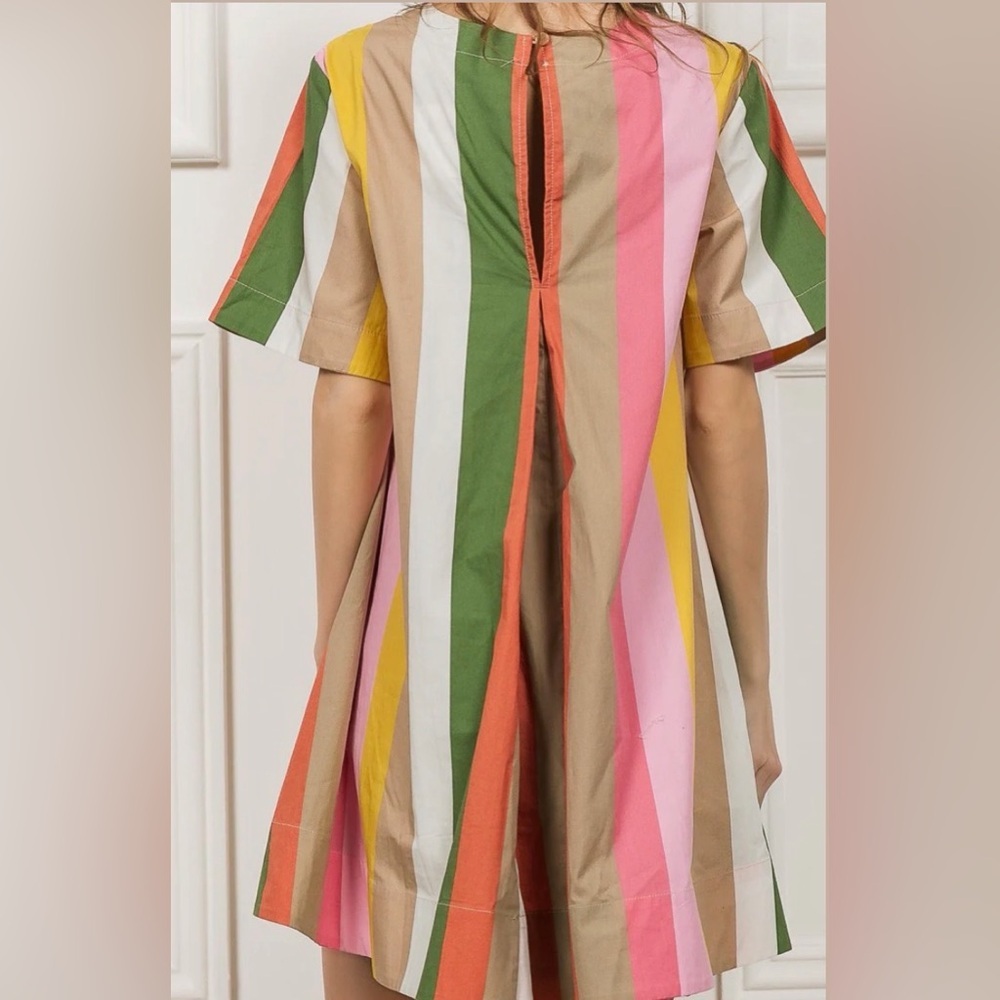Boutique Bibi Multicolor Striped A-Line Dress - Picture 3 of 6